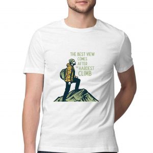 The Best View Comes After The Hardest Climb Motivational T-shirt for Men
