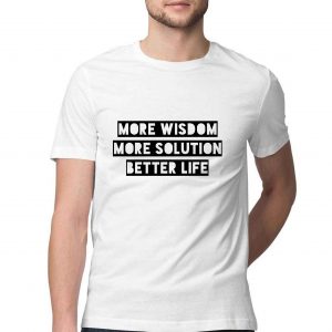 Solution For Life Problems or জীবন-সমস্যার সমাধান (Jibon Somossar Somadhan) Tagline T-shirt for Men