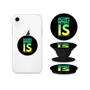 Accept What Is Spiritual Pop Grip Mobile Stand for Smartphones