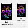 Be The Reason Someone Smiles Today wall Poster