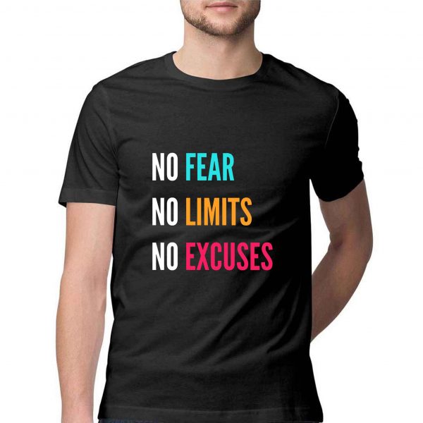 No Fear No Limits No Excuses Men T-shirt