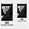 Never Stop The Hustle Wall Poster