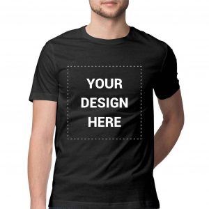 Custom Printed T-shirt for Men with Photo Text or Logo